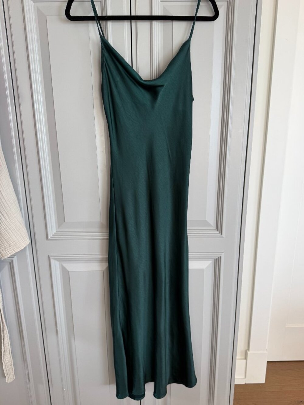 Oak + Fort Satin Midi Dress